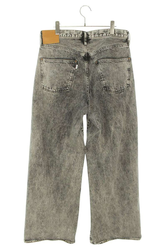 SUGARHILL Acid Wash Wide Denim Pants Gray Size 34