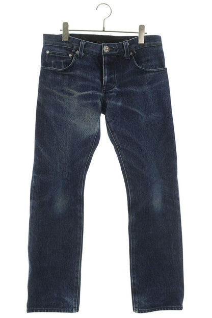 Chrome Hearts Cross Ball Button Indigo Denim Size 32