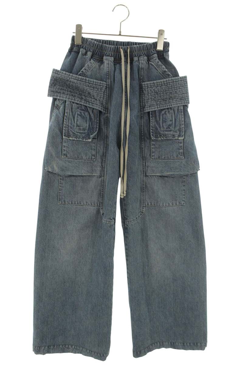DRKSHDW 26SS CREATCH WIDE CARGO Drawstring Blue Size 28