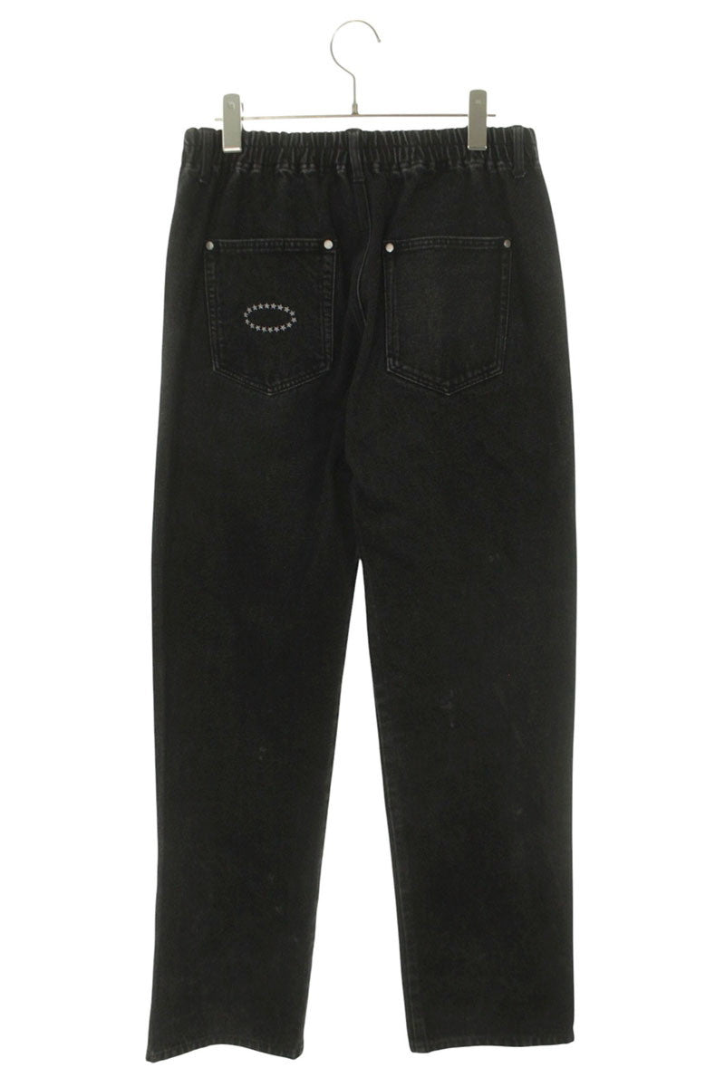AFB x SICKO Studded Logo Embroidered Denim Pants Size 34