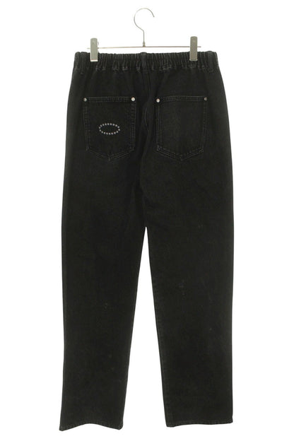 AFB x SICKO Studded Logo Embroidered Denim Pants Size 34