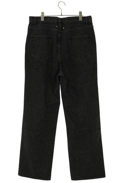 SHERMER ACADEMY 24FW Washed Denim w/ Faux Leather Size 34