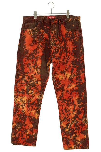 Supreme 21AW Regular Jean Denim Pants Red Size 36