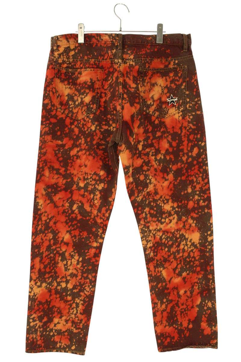 Supreme 21AW Regular Jean Denim Pants Red Size 36