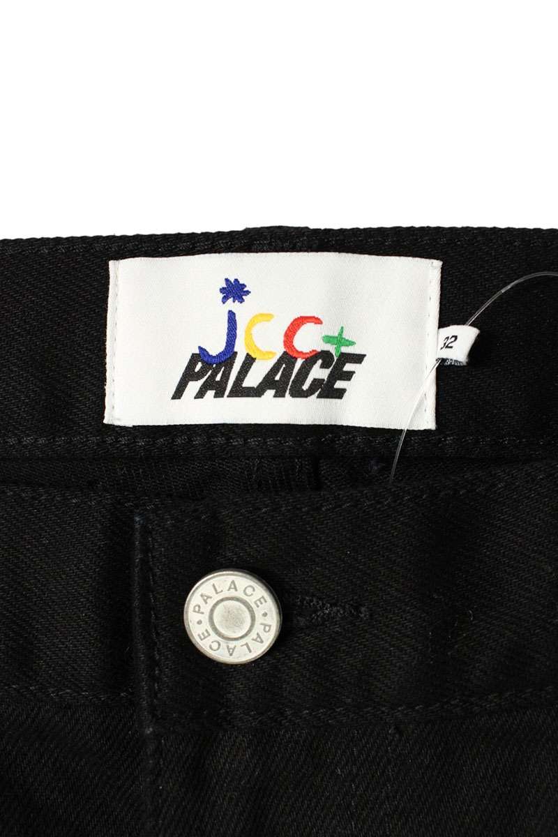 Palace JCC DENIM JEAN Logo Patchwork Pants Black Size 32