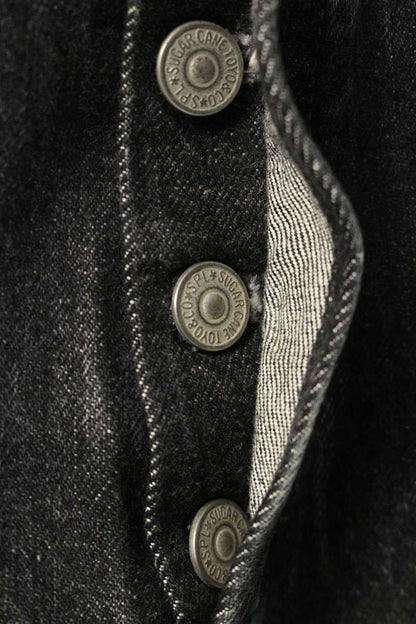 SUGAR CANE Straight Denim Pants Black Size 30