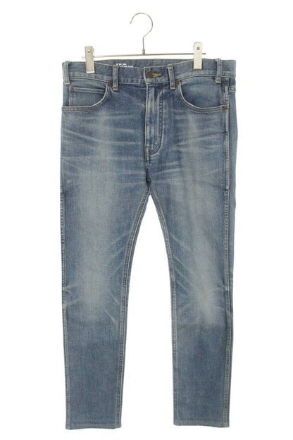 CELINE Washed Stretch Skinny Denim Pants Blue Size 30