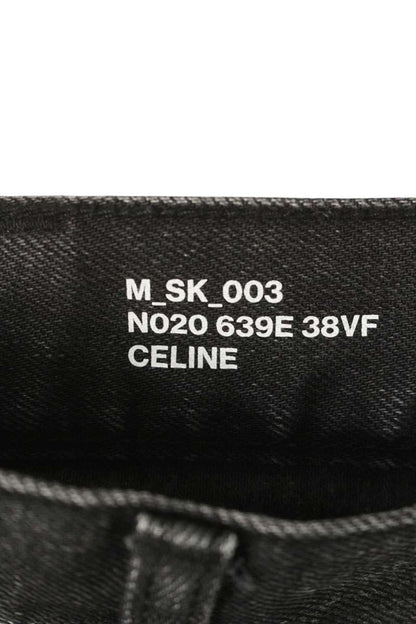 CELINE Stretch Skinny Denim Pants Black Size 31