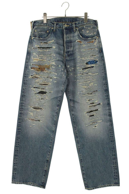 SUPREME x MM6 26SS Distressed Selvedge Indigo Denim Size 30