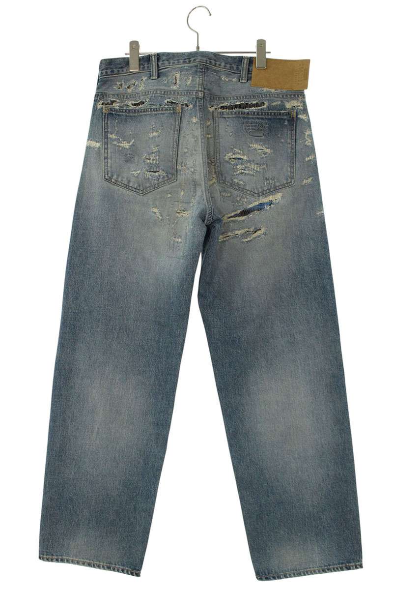 SUPREME x MM6 26SS Distressed Selvedge Indigo Denim Size 30