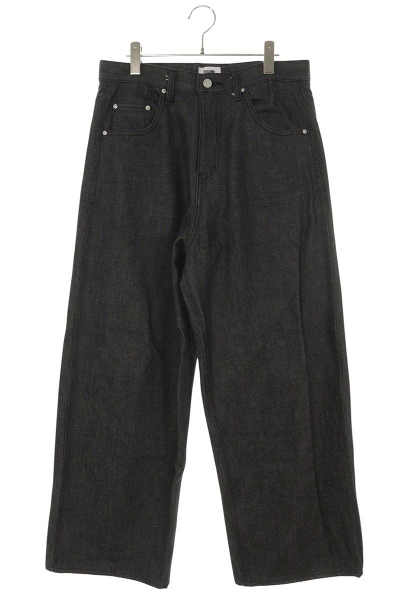 GEEKS Baggy Wide Denim Pants Black Size 30