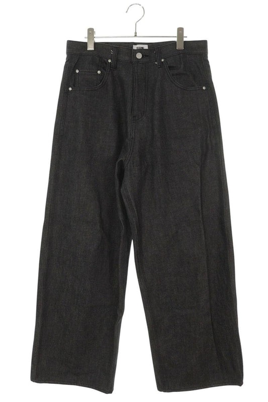 GEEKS Baggy Wide Denim Pants Black Size 30