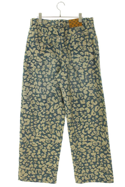 LOUISVUITTON 25AW Jacquard Leopard Work Indigo Denim Size 30