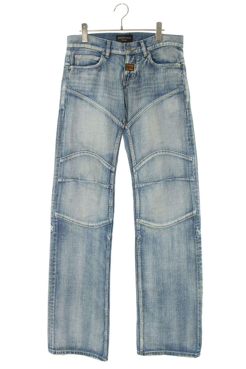 BALENCIAGA Low Waist Washed Indigo Denim Size 28