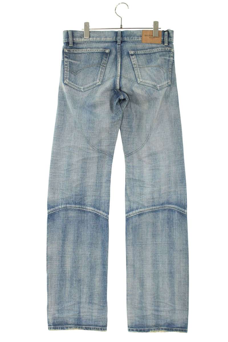 BALENCIAGA Low Waist Washed Indigo Denim Size 28