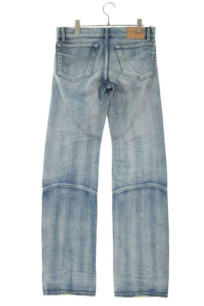 BALENCIAGA Low Waist Washed Indigo Denim Size 28