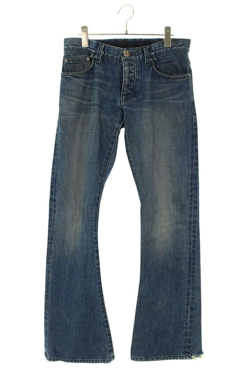 Chrome Hearts Cut-Off Flare Indigo Button Fly Denim Size 29
