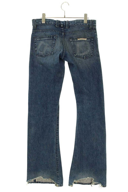 Chrome Hearts Cut-Off Flare Indigo Button Fly Denim Size 29