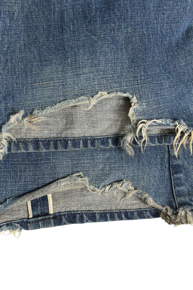 Chrome Hearts Cut-Off Flare Indigo Button Fly Denim Size 29
