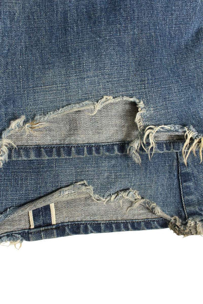 Chrome Hearts Cut-Off Flare Indigo Button Fly Denim Size 29