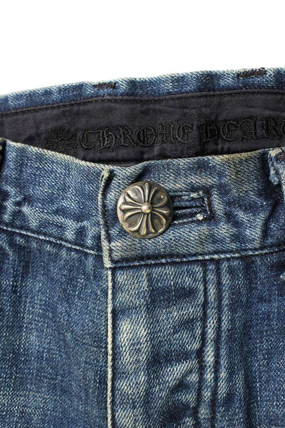 Chrome Hearts Cut-Off Flare Indigo Button Fly Denim Size 29
