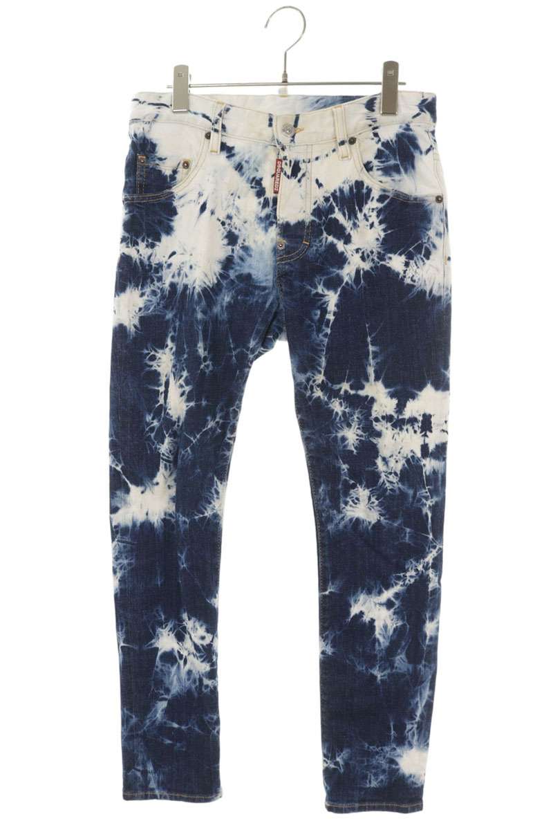 DSQUARED Bleached Denim Pants Multi Size 32