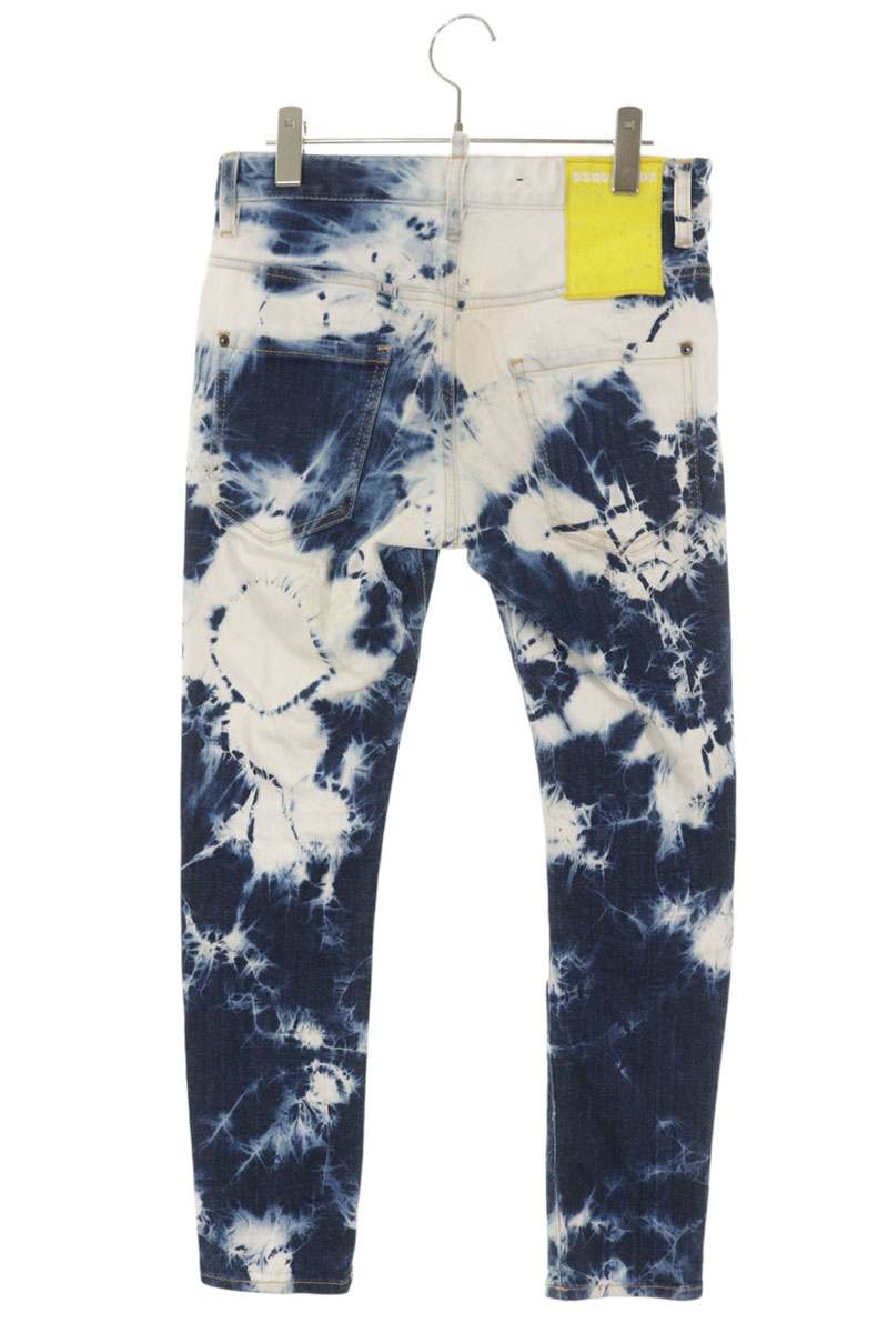 DSQUARED Bleached Denim Pants Multi Size 32