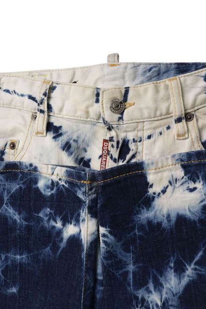 DSQUARED Bleached Denim Pants Multi Size 32