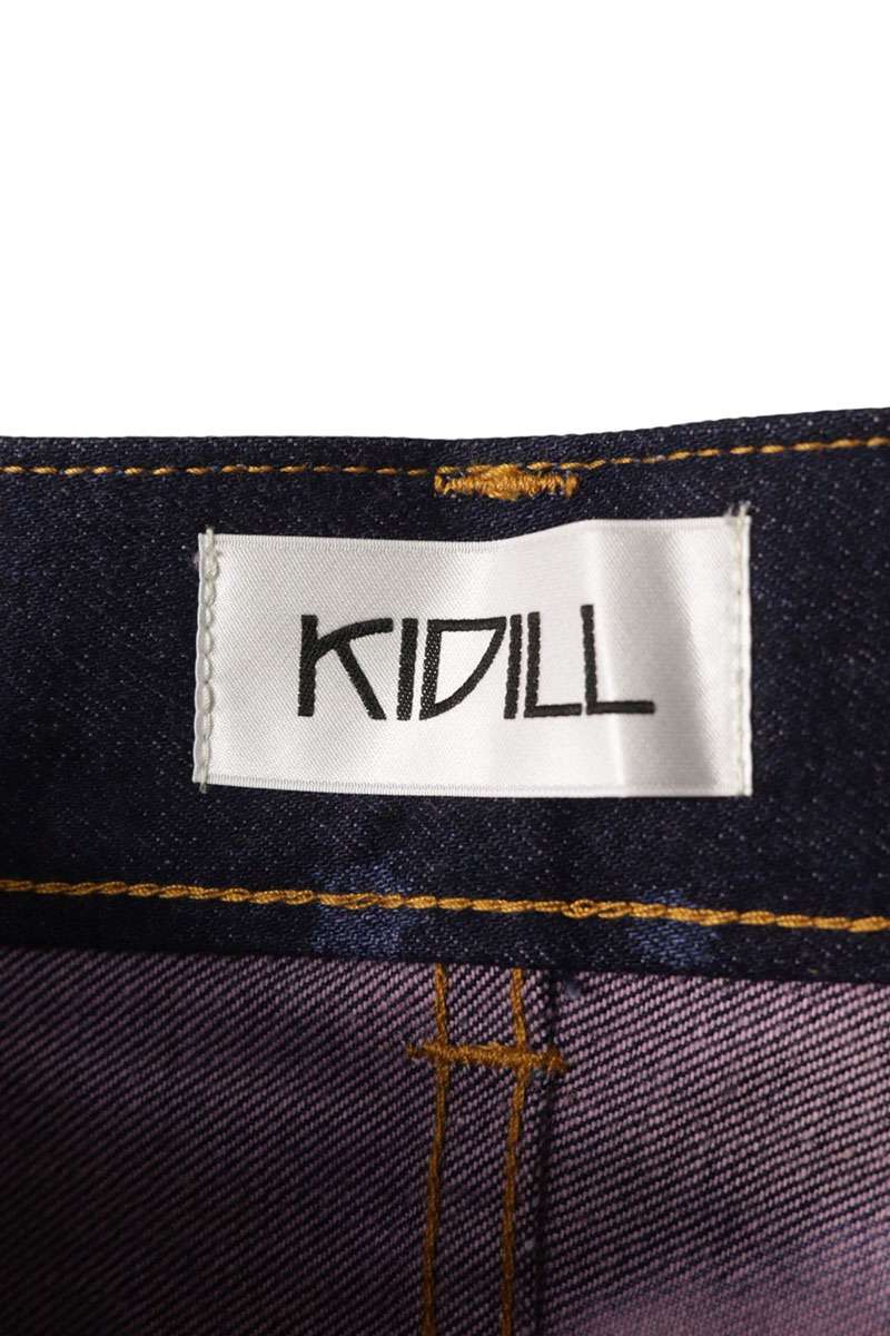 KIDILL 22AW Knit Panel Paint Denim Pants Multi Size XS