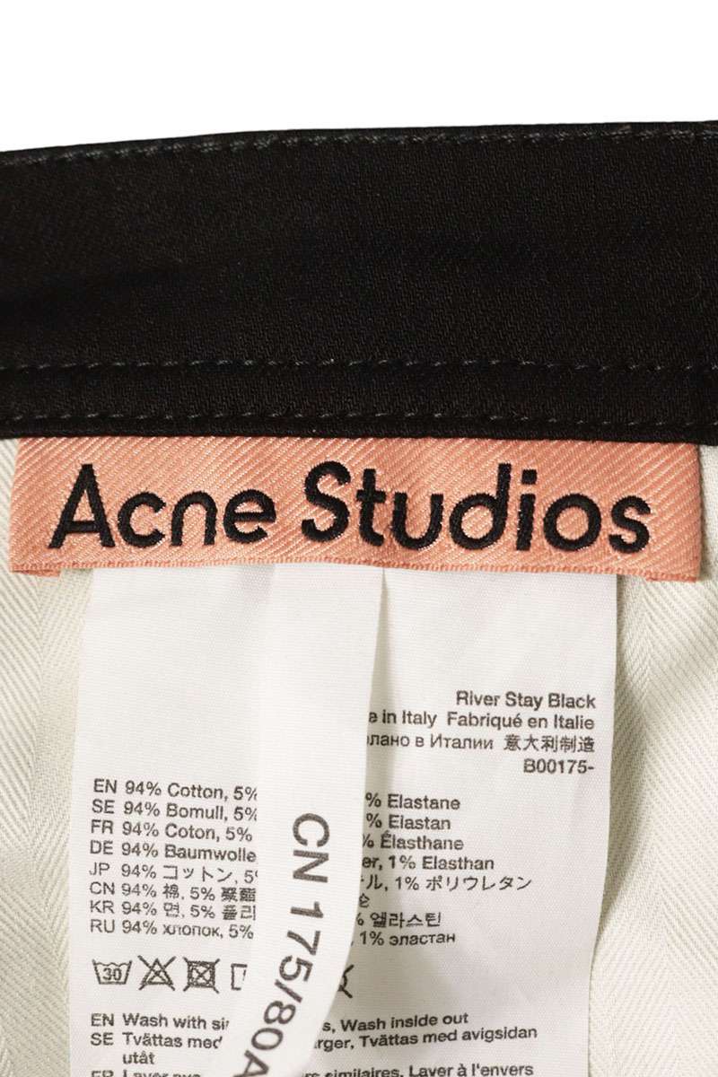 ACNE STUDIOS Skinny Denim Pants Black Size 29