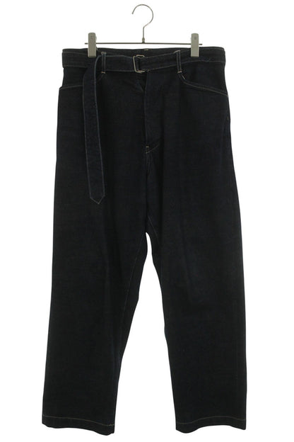 blurhms 22SS 12.9oz Long Belted Denim Pants Blue Size 32
