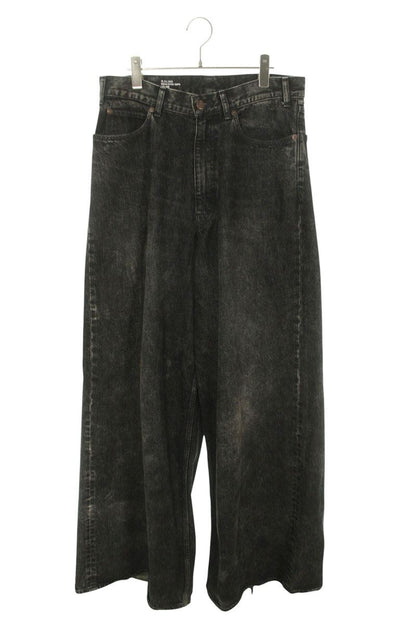 CELINE 22SS Elephant Wide Leg Flare Jeans Black Size 30