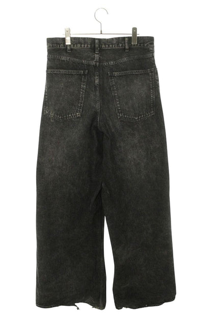 CELINE 22SS Elephant Wide Leg Flare Jeans Black Size 30