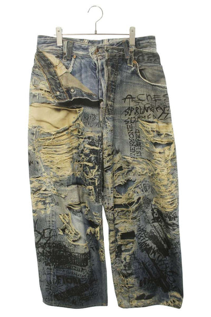 ACNE STUDIOS Transfer Super Baggy Denim Pants Indigo Size 34