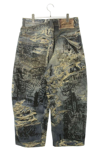 ACNE STUDIOS Transfer Super Baggy Denim Pants Indigo Size 34