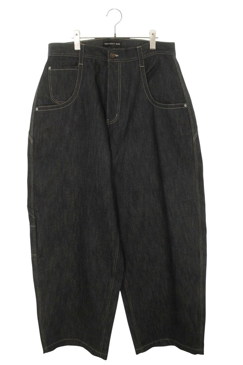 PROJECT GR Retro Homage Logo Baggy Denim Pants Size 34