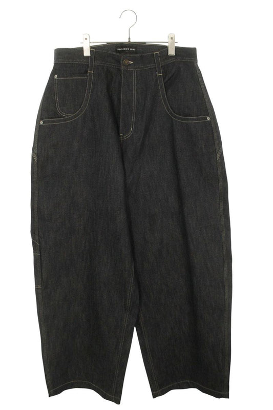 PROJECT GR Retro Homage Logo Baggy Denim Pants Size 34