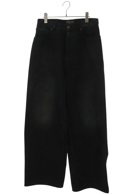 BALENCIAGA Size Sticker Baggy Black Denim Size 28