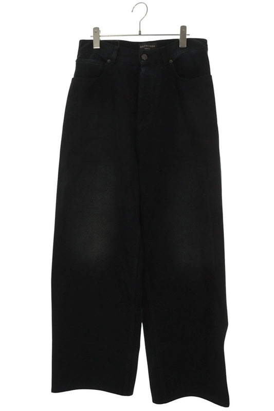 BALENCIAGA Size Sticker Baggy Black Denim Size 28