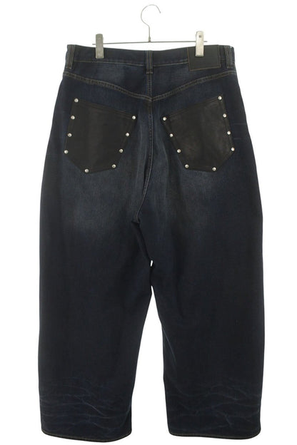 ACNE STUDIOS '23 Leather Pocket Baggy Denim Size 36
