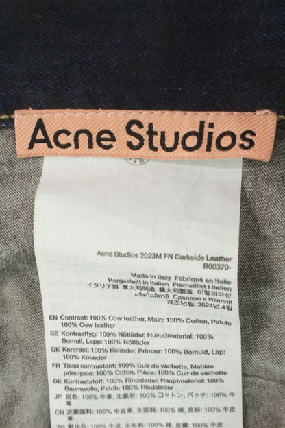 ACNE STUDIOS '23 Leather Pocket Baggy Denim Size 36