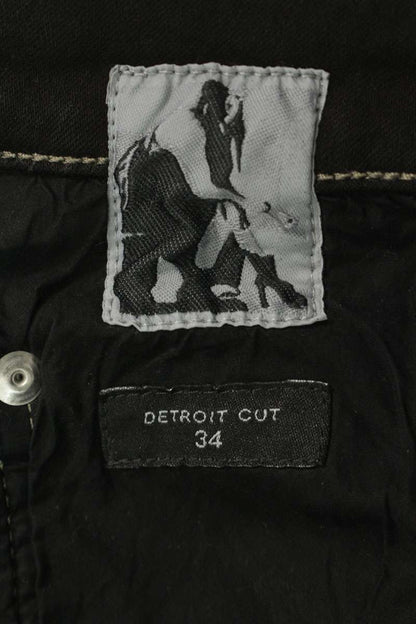 DRKSHDW Destroyed Button Fly Denim Pants Size 34