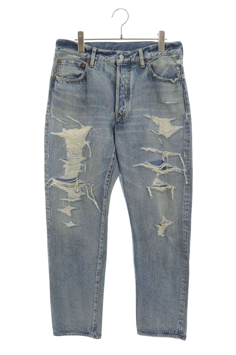 MINEDENIM Distressed Cotton Denim Pants Size 9