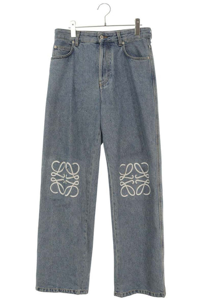 LOEWE Anagram Embroidered Baggy Denim Pants Size 32