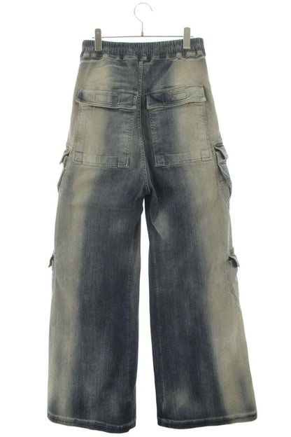 Rick Owens 23SS DOUBLE CARGO JUMBO BELAS Denim Pants Size 34