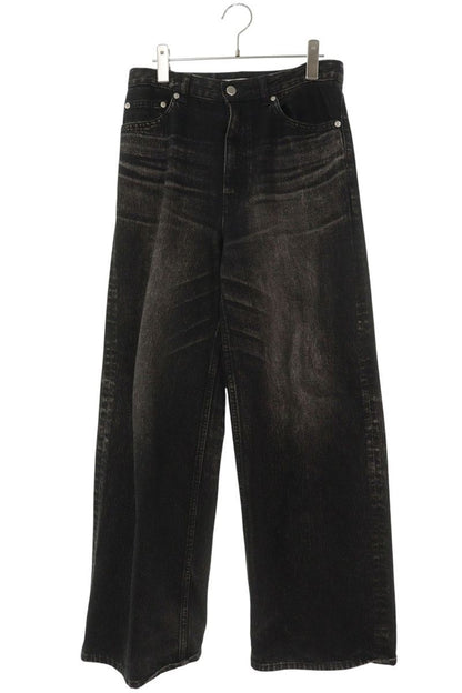 JOHNLAWRENCESULLIVAN Washed Wide Denim Pants Black Size 32