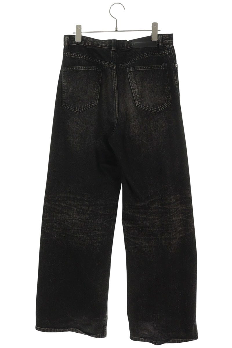 JOHNLAWRENCESULLIVAN Washed Wide Denim Pants Black Size 32