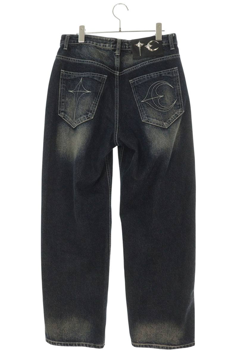 THUG CLUB Tribal Embroidered Denim Pants Size 32