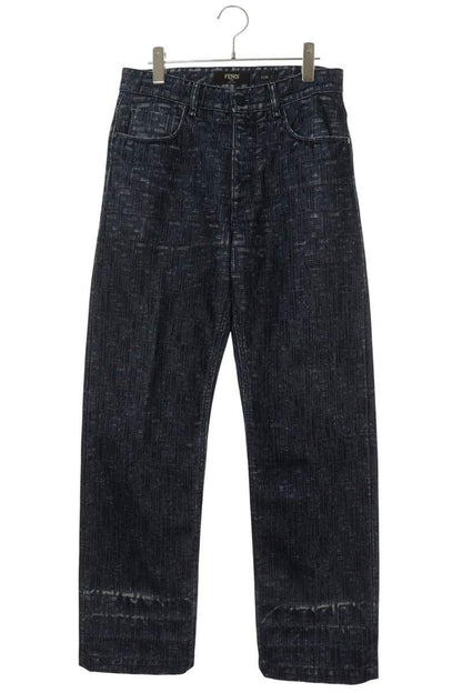 FENDI Cotton Blend Denim Pants Indigo Size 31