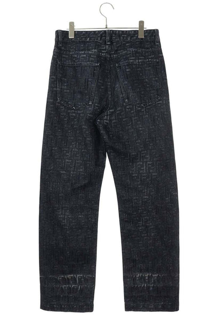 FENDI Cotton Blend Denim Pants Indigo Size 31